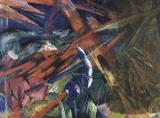 Franz Marc The fate of the animals oil on canvas